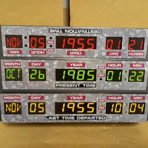 RUBBERROAD NUMSKULL BACK TO THE FUTURE THEMED DESK LAMP/WALL LIGHT