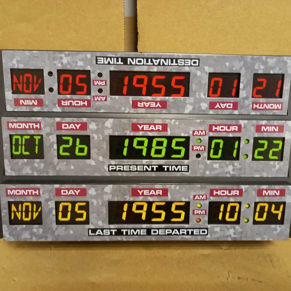 RUBBERROAD NUMSKULL BACK TO THE FUTURE THEMED DESK LAMP/WALL LIGHT
