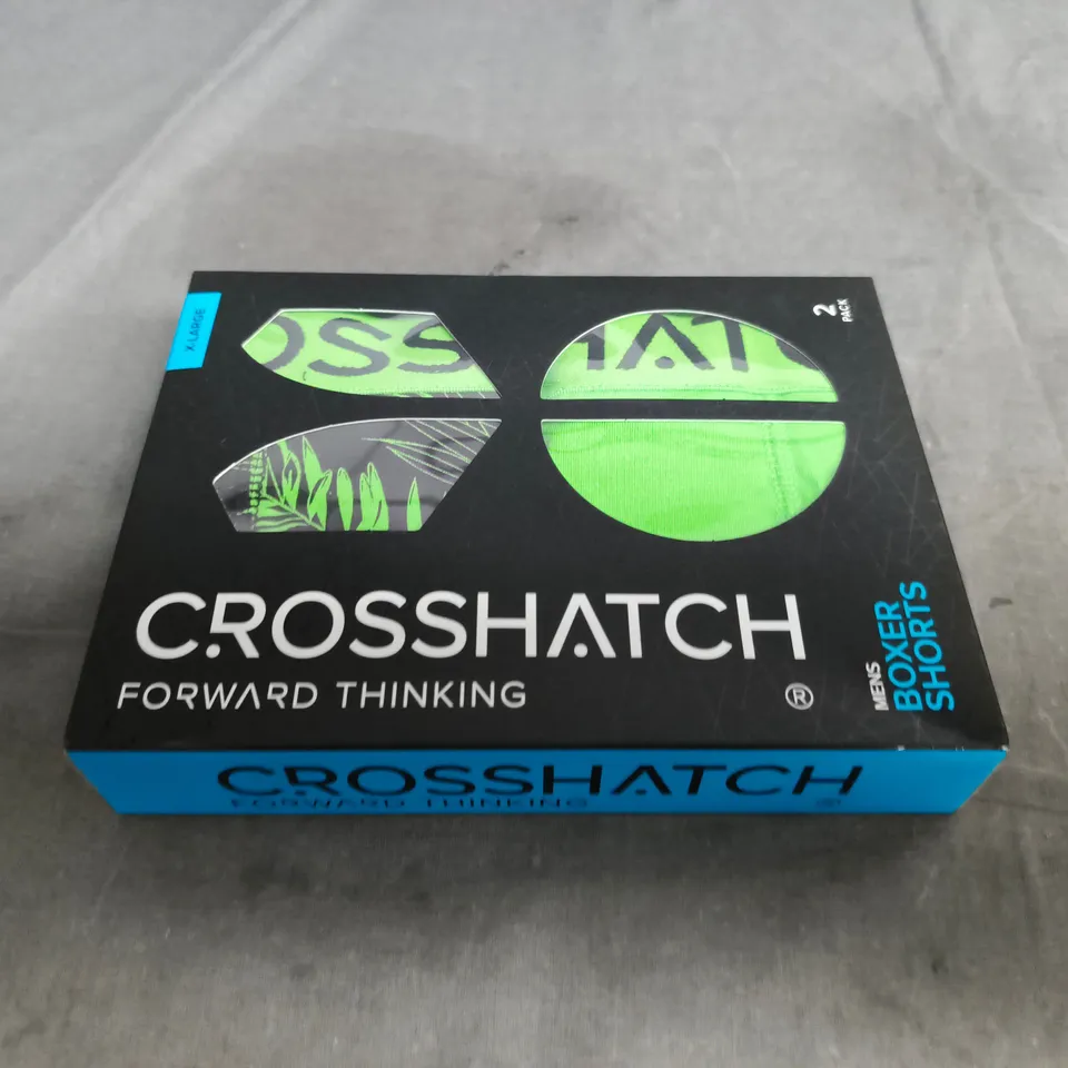 CROSSHATCH BOXER SHORTS – 2 PACK - XL