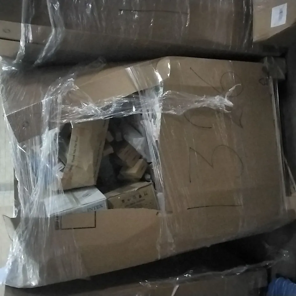 PALLET OF ASSORTED ITEMS INCLUDING SULMANS STAND FAN, QOMOLO POP UP TENT, BIGHOUSE SMART LED CEILING LIGHT, LIQUI MOLY INVISIBLE GLOVE, DOMINICA COLLECTION BY BEAUTY4BRITIAN, DID DESK FAN, DODGE  