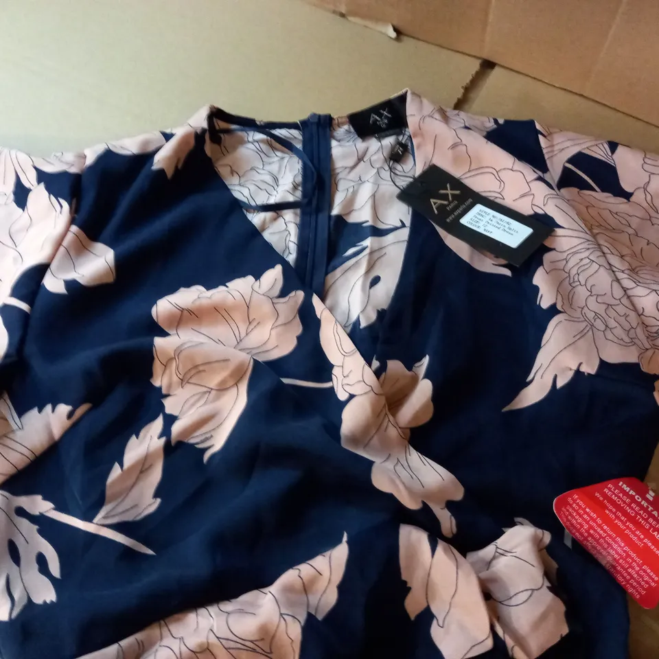 AX PARIS SPLIT FRONT PRINTED DRESS - 12