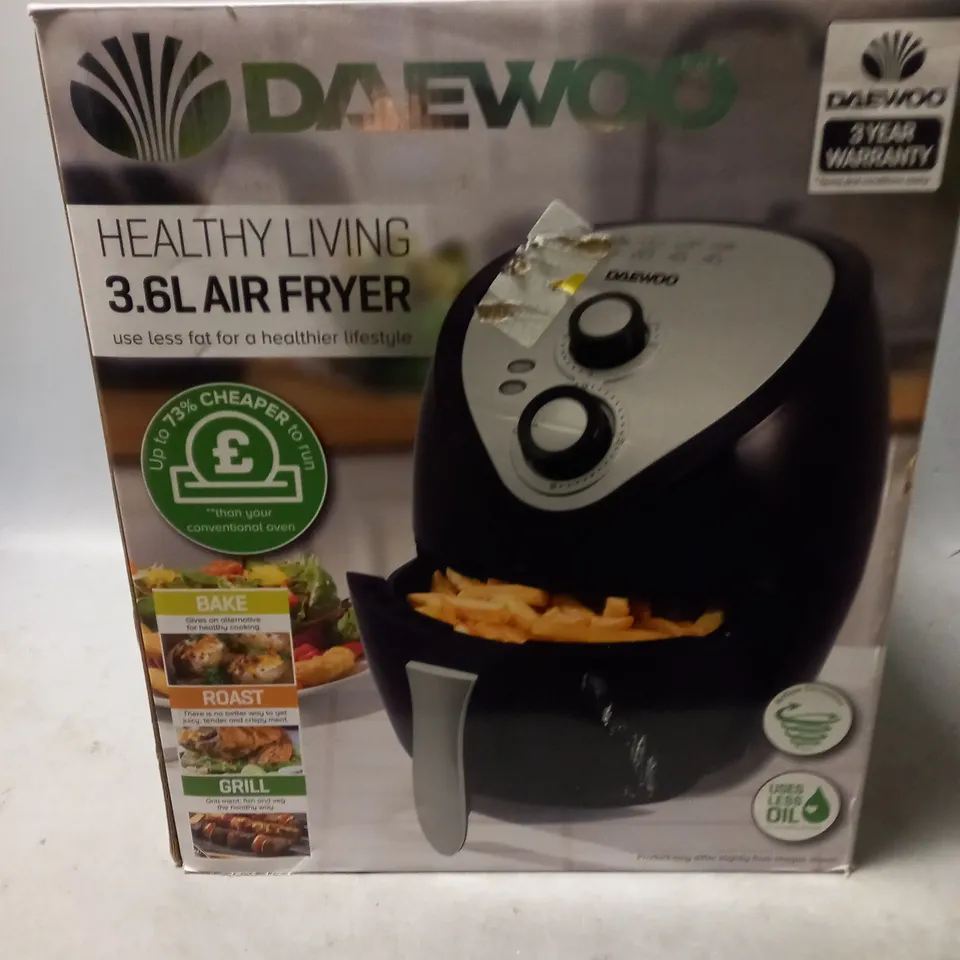 BOXED DAEWOO 3.6L AIR FRYER