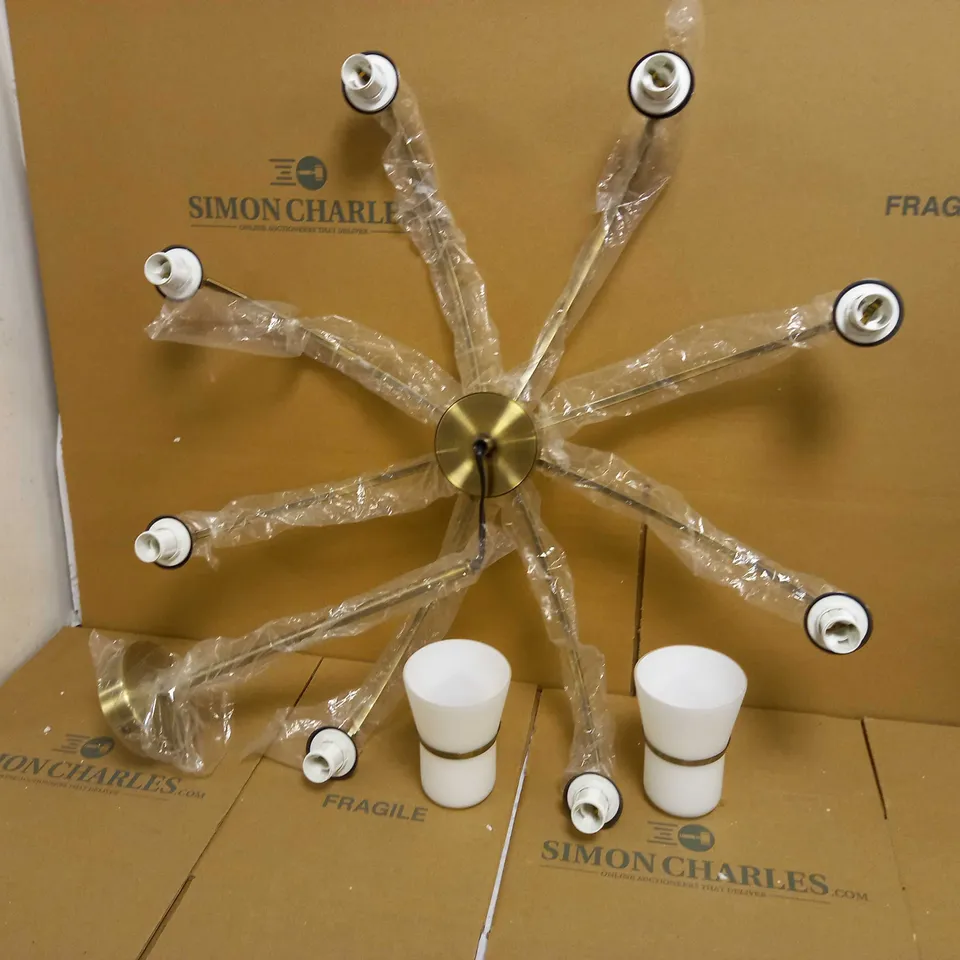 BRAND NEW DAR LIGHTING DUBLIN LED BRASS FINISH CEILING LIGHT - COLLECTION ONLY