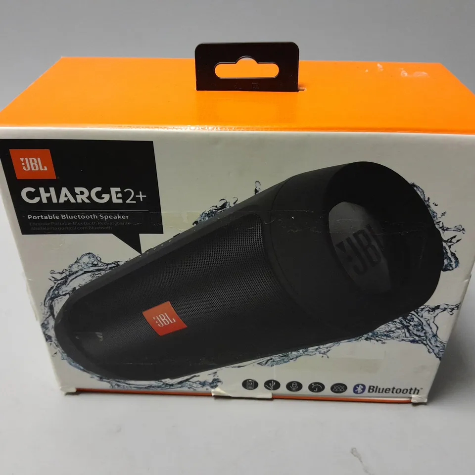 BOXED JBL CHARGE 2+ PORTABLE BLUETOOTH SPEAKER