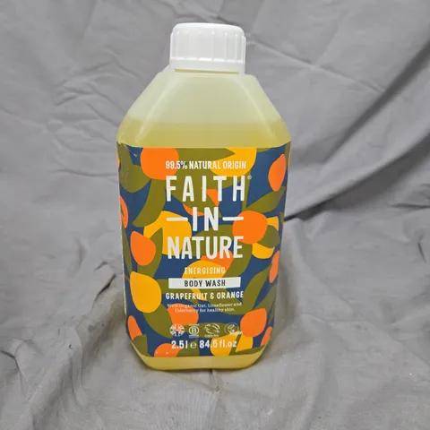 FAITH IN NATURE ENERGISING BODY WASH - GRAPEFRUIT & ORANGE - 2.5L