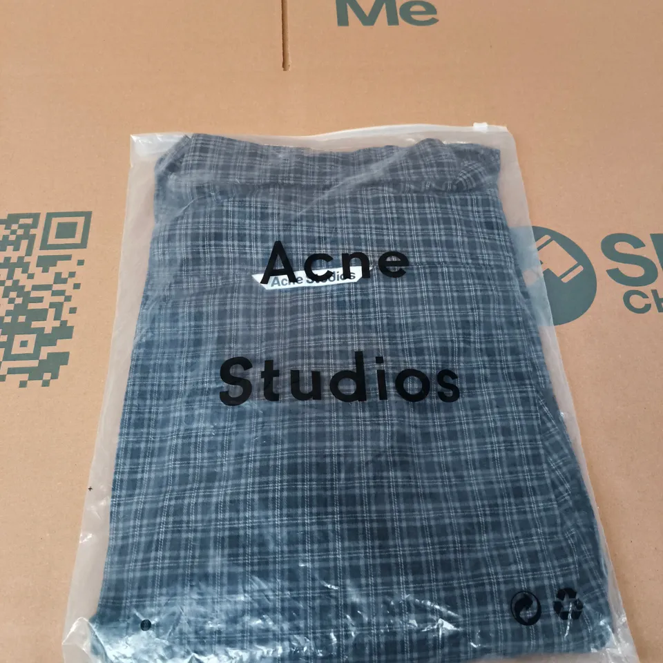 ACNE STUDIOS CHEQUERED BUTTON SHIRT - SIZE UNSPECIFIED
