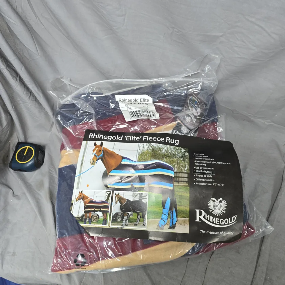 RHINEGOLD ELITE FLEECE RUG FOR HORSE – BRAND NEW IN PACKAGING