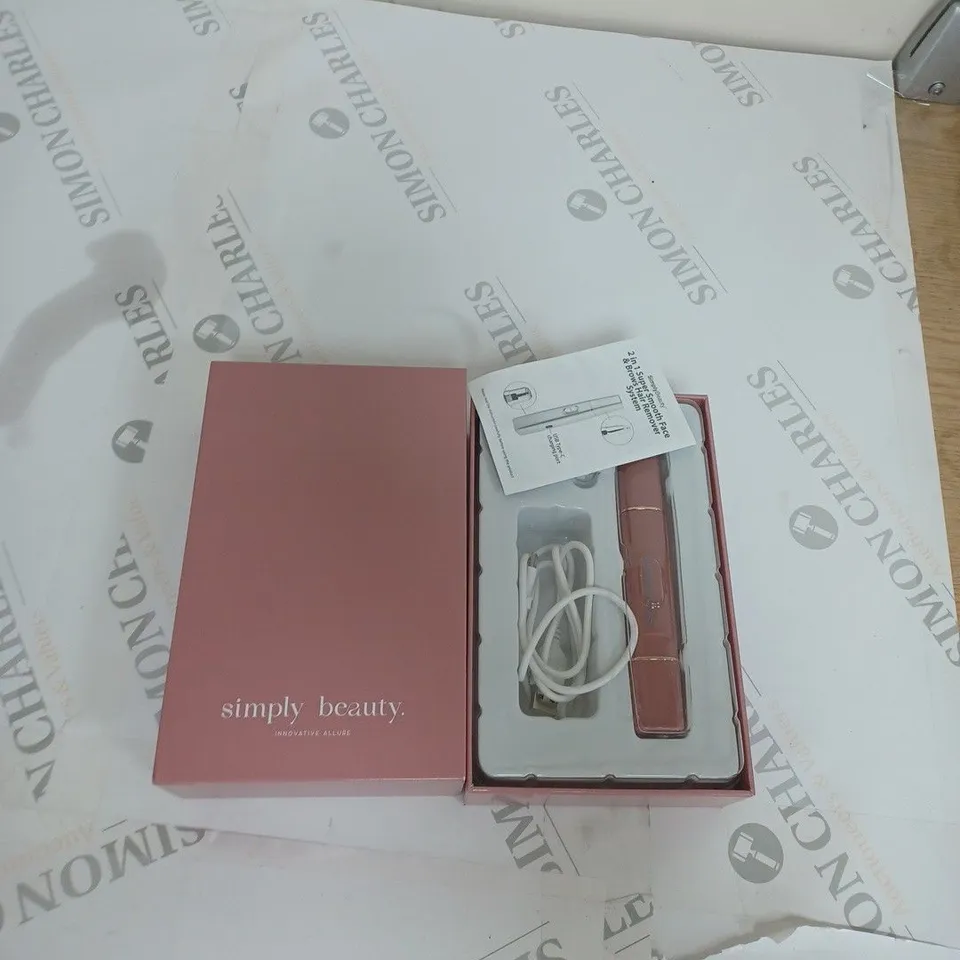 SIMPLY BEAUTY 2 IN 1 SUPER SMOOTH FACE & BROWS HAIR REMOVER, BLUSH