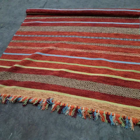 BRAND NEW PACO HOME KILIM 213 RUG IN TERRACOTTA - 160×220CM