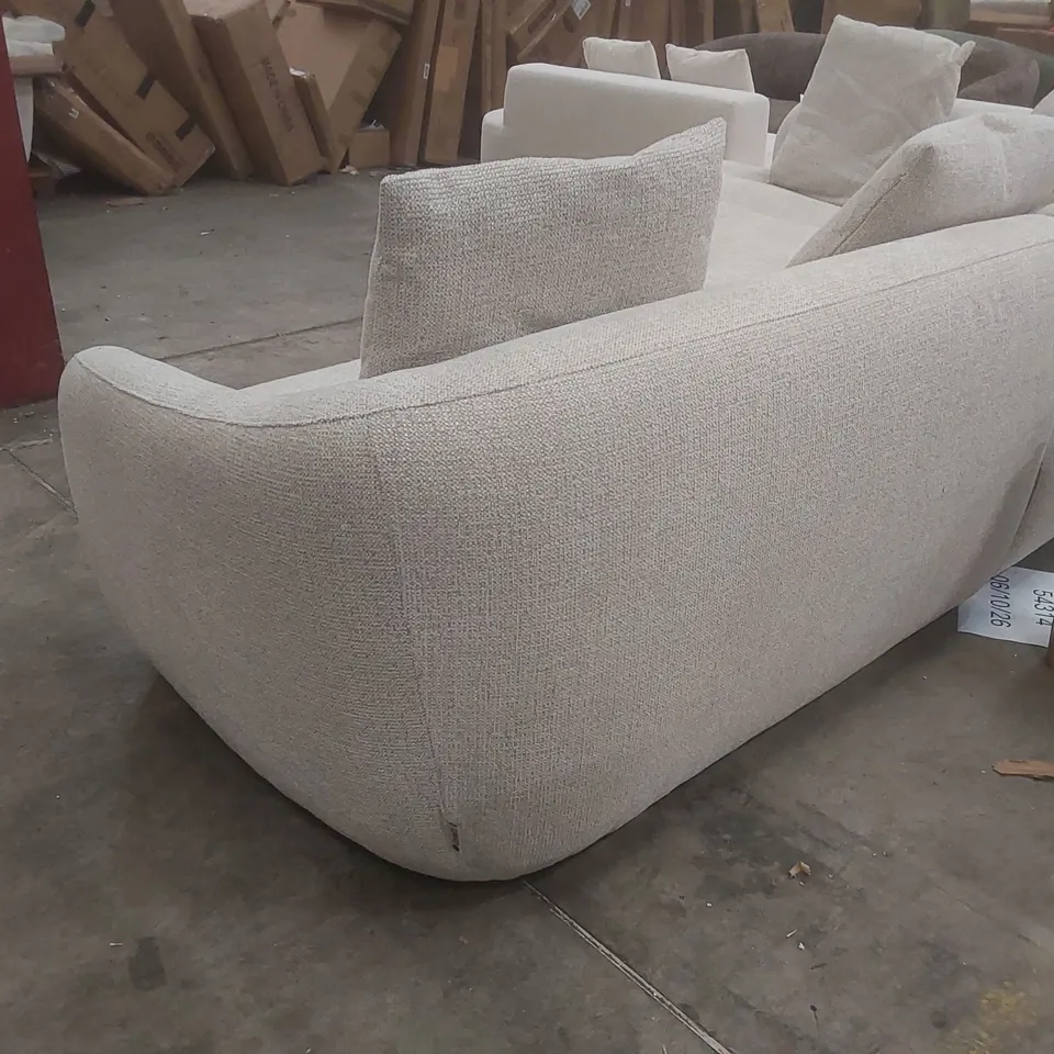 DANETTI OTTILIE NATURAL FABRIC LEFT HAND CORNER CHAISE SOFA