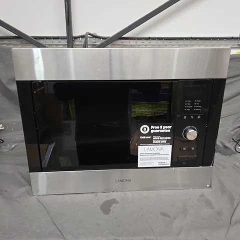 LAMONA LAM7151 BUILT IN 46CM STAINLESS STEEL MICROWAVE WITH GRILL