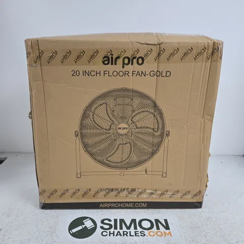 AIR PRO 20-INCH FLOOR FAN – GOLD 