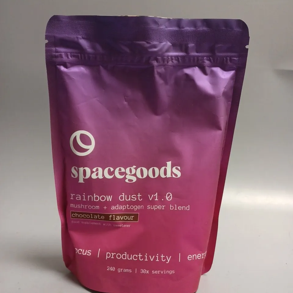 SEALED SPACEGOODS RAINBOW DUST V1.0 MUSHROOM & ADAPTOGEN SUPER BLEND - 240G