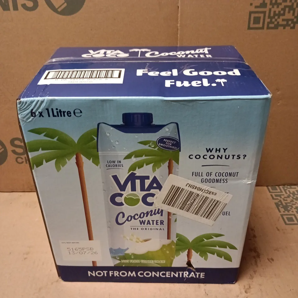VITA COCO COCONUT WATER DRINKS - 6 X 1L 