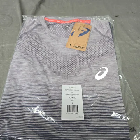 MENS RUNNING SEAMLESS T-SHIRT - GREY SIZE L