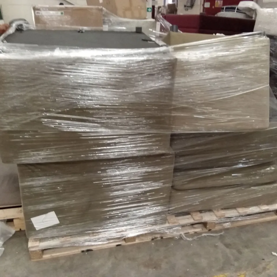 PALLET OF ASSORTED INCOMPLETE DESIGNER SOFA PARTS