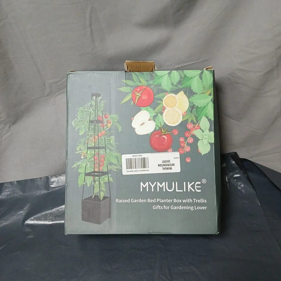 MYMULIKE RAISED GARDEN BED PLANTER BOX WITH TRELLIS – GARDEN KIT (BOXED)