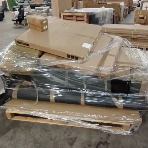 PALLET OF ASSORTED INCOMPLETE DESIGNER FURNITURE AND FURNITURE PARTS