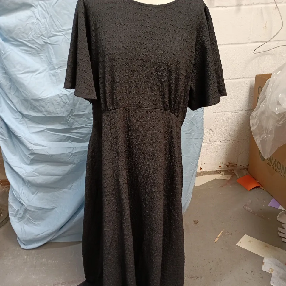 FRIENDS LIKE THESE BLACK KNIT DRESS – UK 16 (EU 44) MADE IN MOROCCO