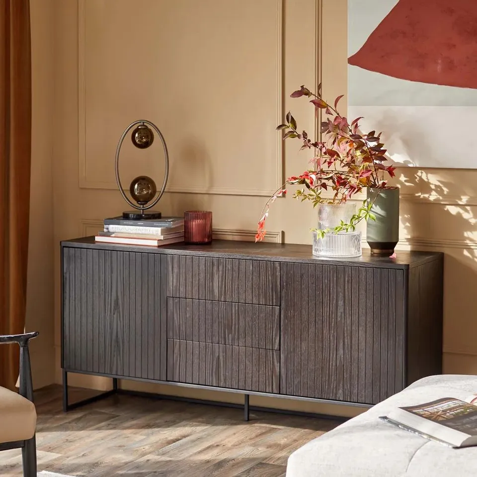 BOXED DANETTI TORONTO DARK ASH SIDEBOARD