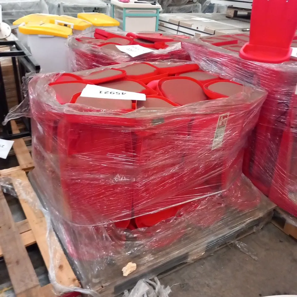 PALLET OF APPROXIMATELY 24 FIRE EXTINGUISHER STANDS FA-075