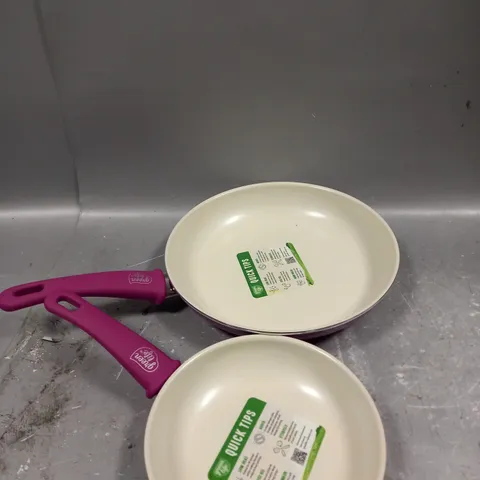 BOXED GREEN LIFE 7" & 10" OPEN FRYPAN SET 