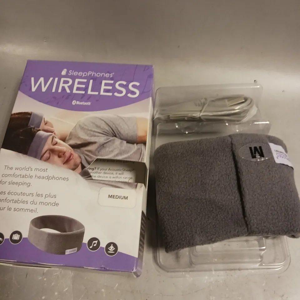 BOXED SLEEP-PHONES WIRELESS BLUETOOTH SLEEPING HEADPHONES - M