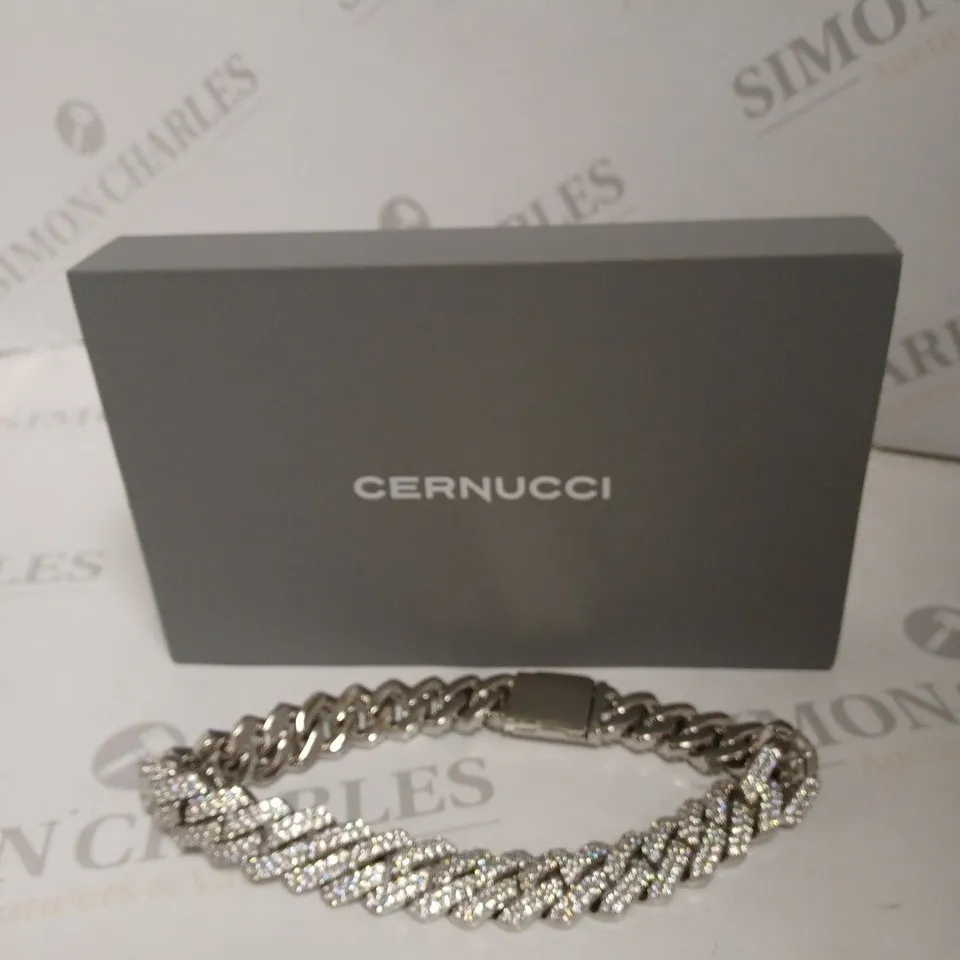 CERNUCCI STONE PRONG LINK CHAIN 
