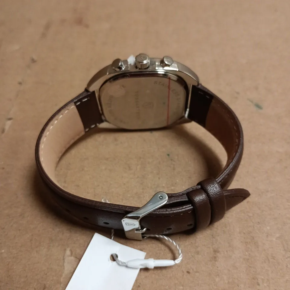 MENS VONLANTHEN AVIATION WATCH – LEATHER STRAP – 3ATM WATER RESISTANT – GIFT BOX