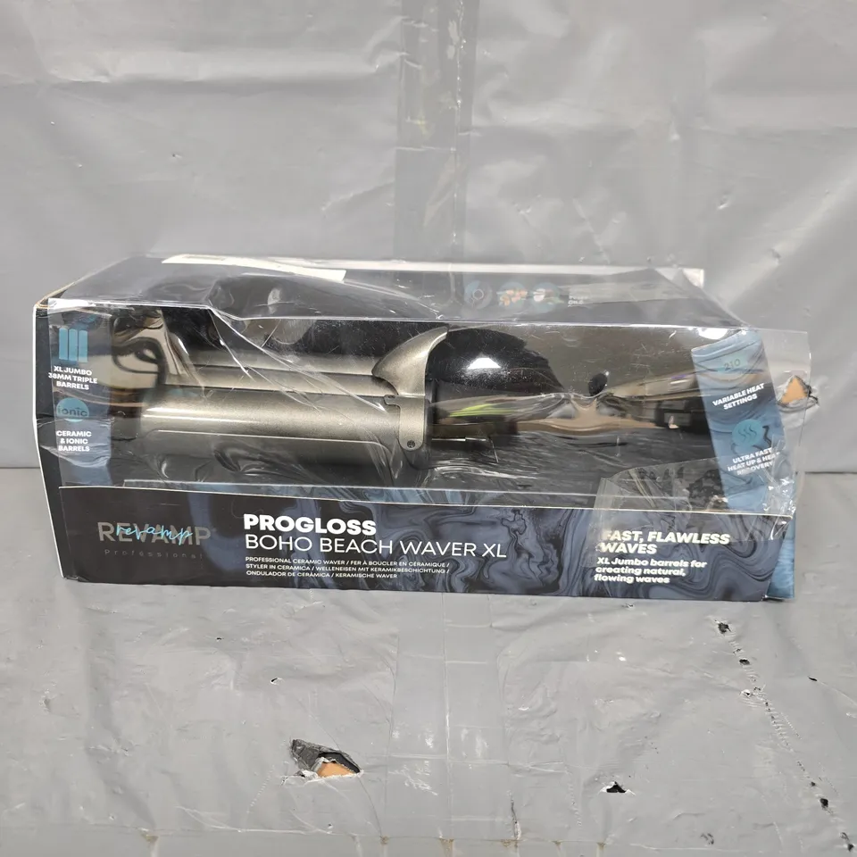 BOXED REVAMP PROGLOSS BOHO BEACH WAVER XL (WV-2500-GB)