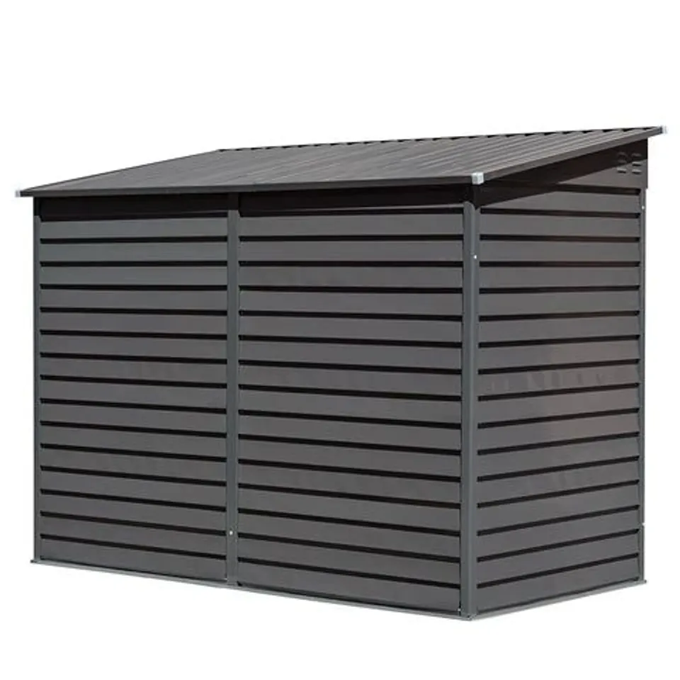 BOXED BREEINS 4.6X9FT OUTDOOR METAL GARDEN STORAGE SHED (2 BOXES)