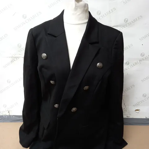BRENDA EDWARDS PONTE BLAZER IN BLACK SIZE 18 