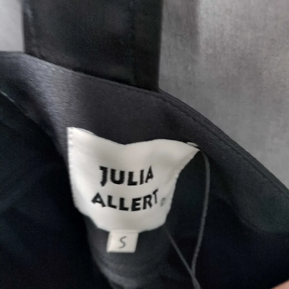 JULIA ALERT WOMEN'S BLACK PINAFORE DRESS, UK SIZE S