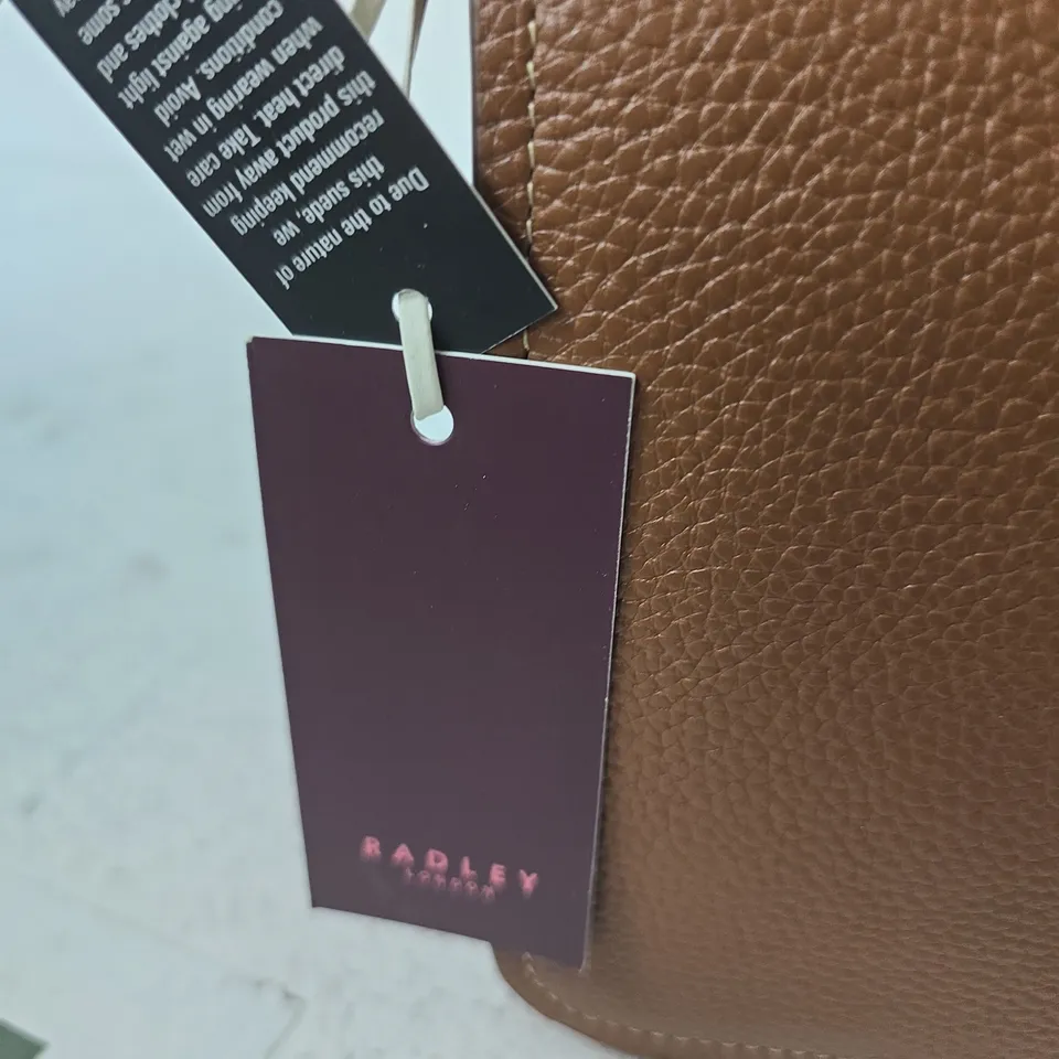 2 X RADLEY BROWN PEBBLED LEATHER CROSSBODY BAG