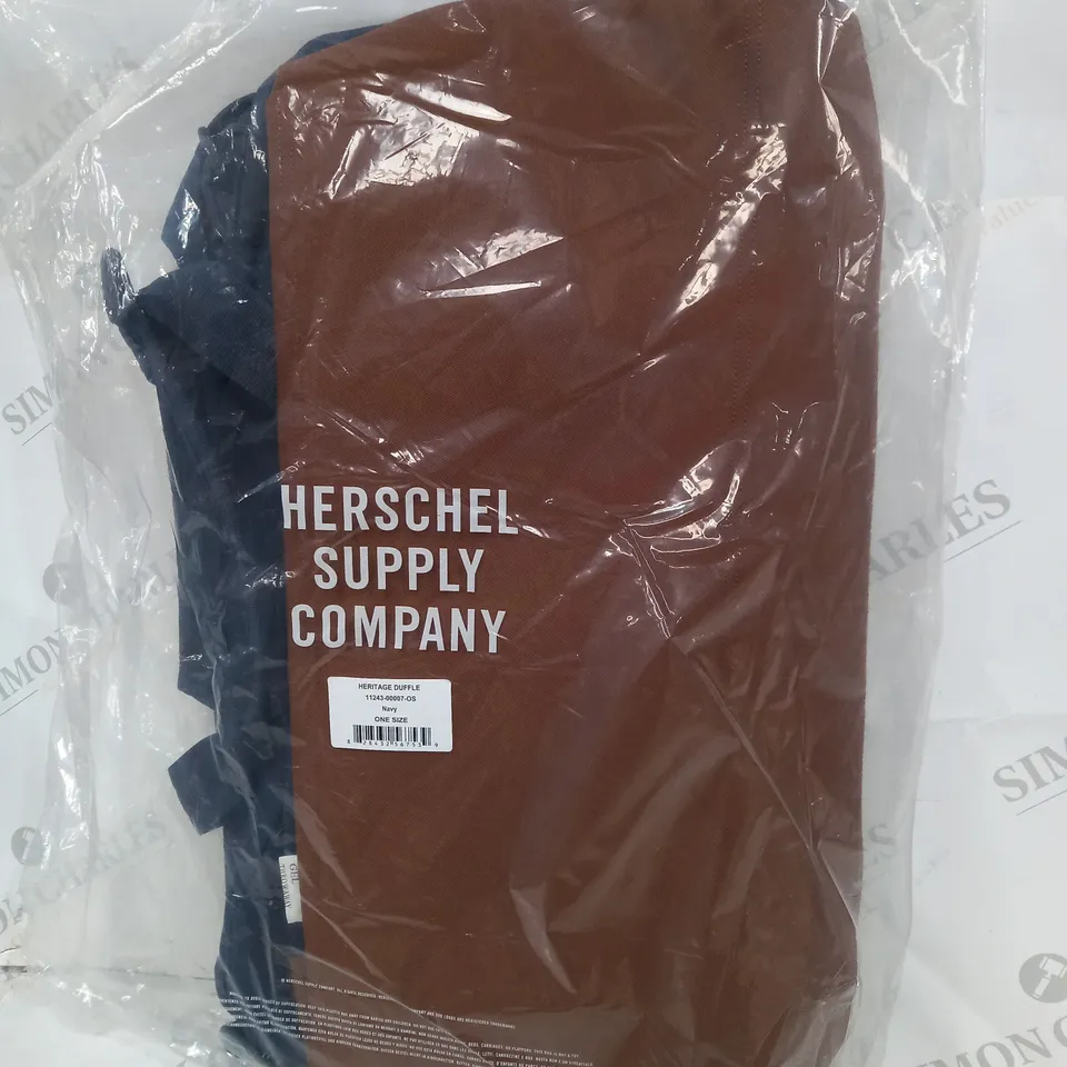 BAGGED HERSCHEL NAVY/BROWN BAG