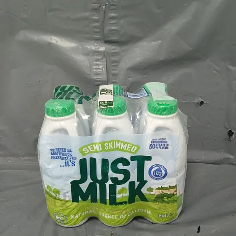 6 X 1L JUST MILK - SEMI SKIMMED 