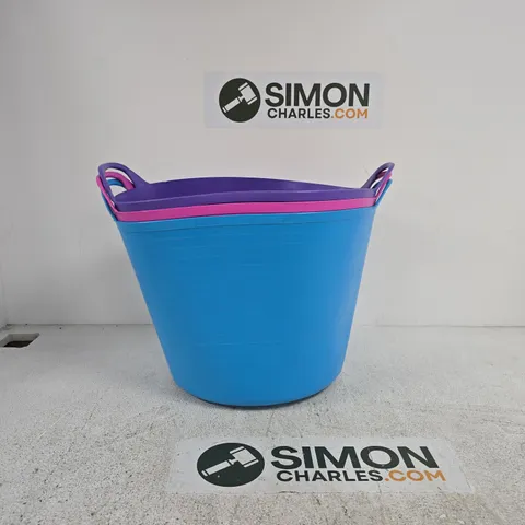SET OF 3 ASSORTED STORAGE/WASHING BASKETS
