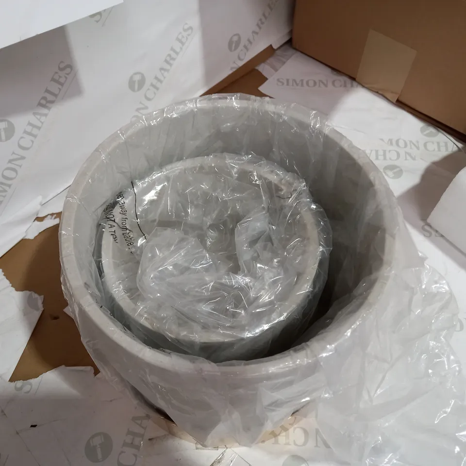 K BY KELLY HOPPEN SET OF PLANTERS GOLD