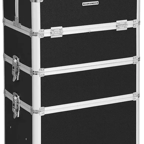 BOXED SONGMICS TROLLEY COSMETIC CASE - BLACK 