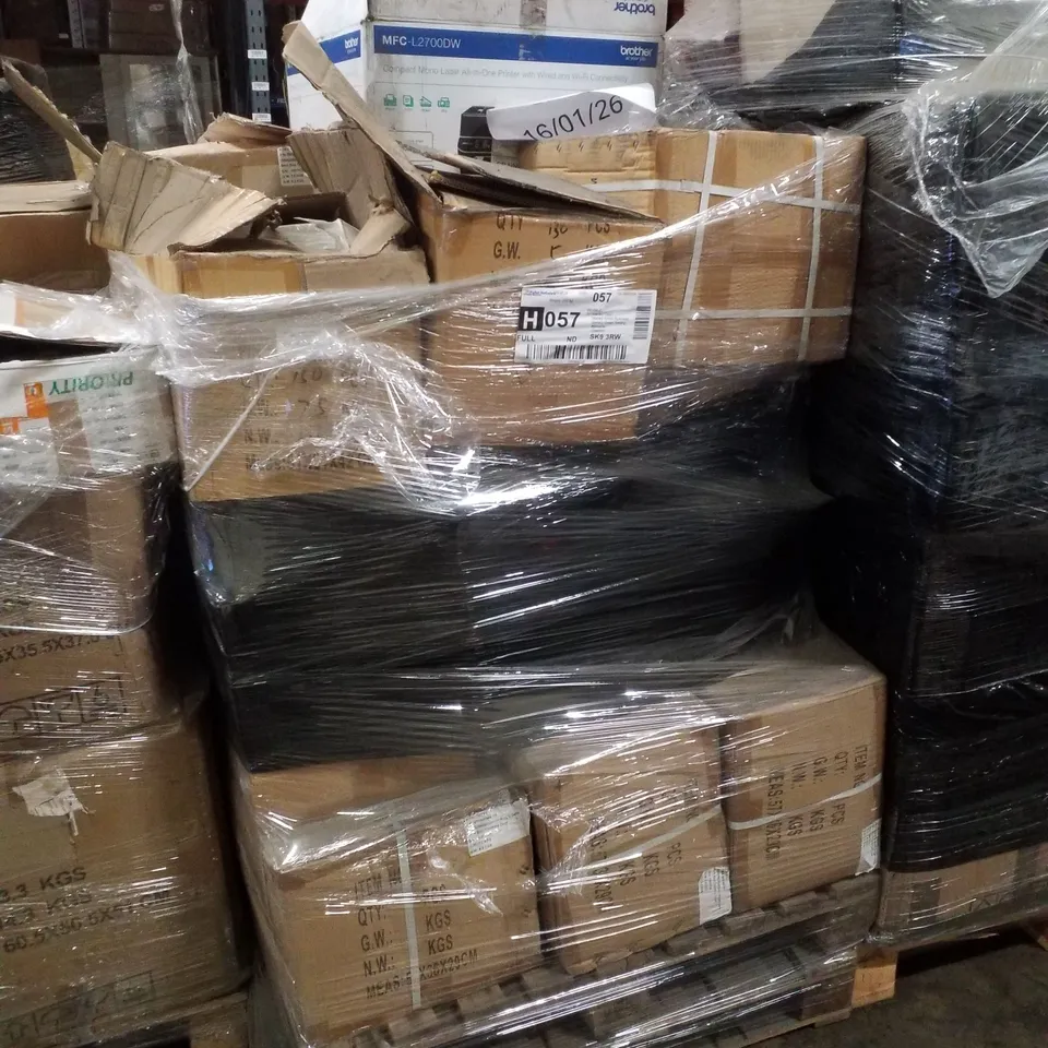 PALLET CONTAINING ASSORTED IT & NETWORKING PRODUCTS INCLUDING ASSORTED FACEPLATES & PRINTER