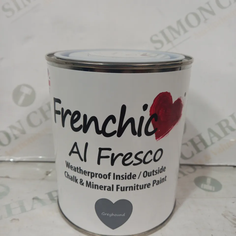 FRENCHIC AL FRESCO CHALK & MINERAL FURNITURE PAINT IN GREY (750ML)