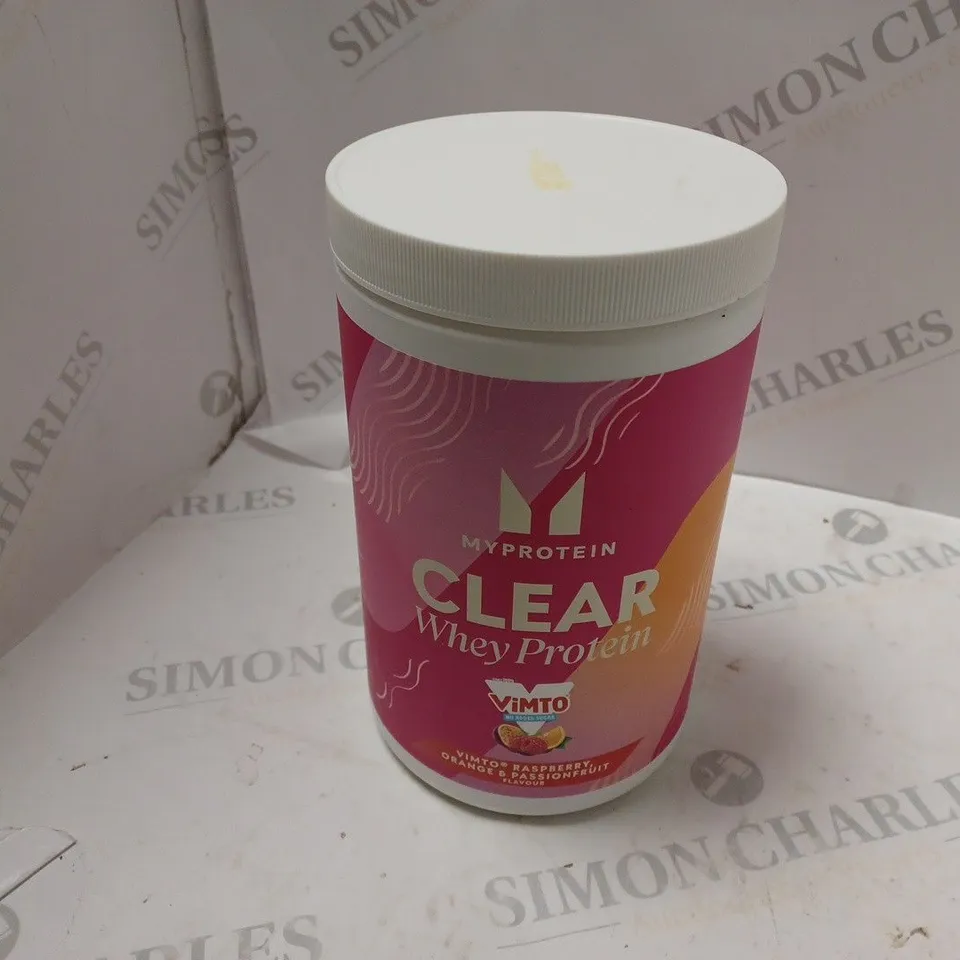 MYPROTEIN CLEAR WHEY PROTEIN - VIMTO RASPBERRY, OREANGE & PASSIONFRUIT - 500g