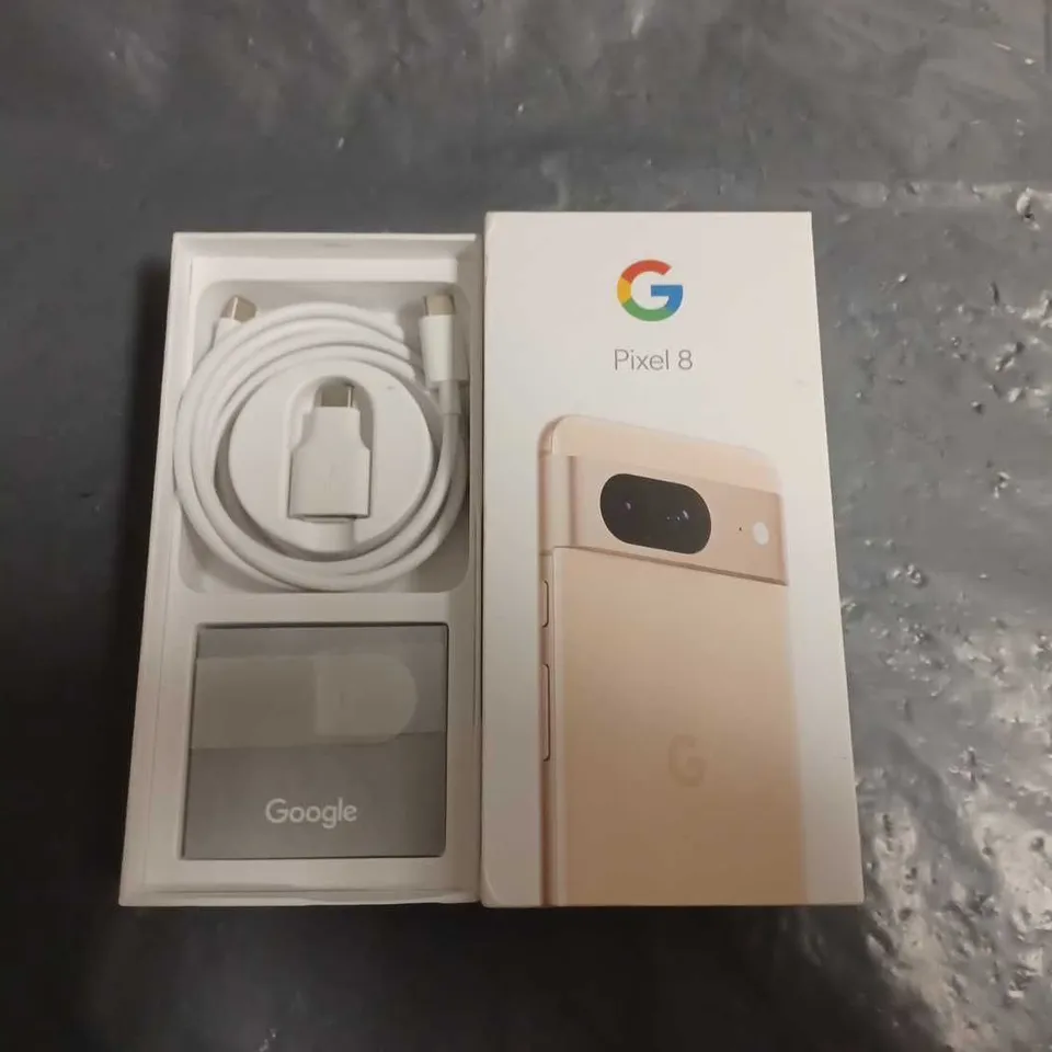 BOXED GOOGLE PIXEL 8 5G 128GB IN ROSE 