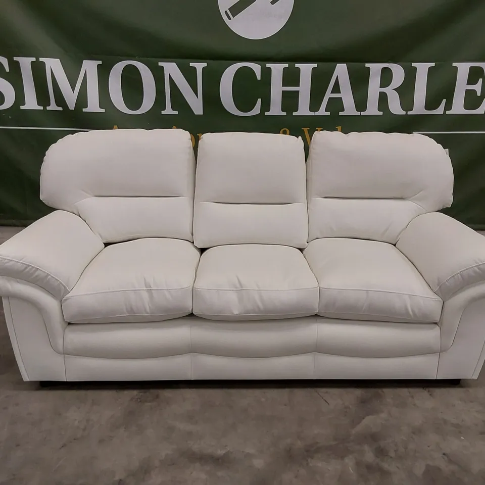 BRAND NEW DESIGNER ANDERSON IVORY 3 SEATER SOFA (1 BOX)