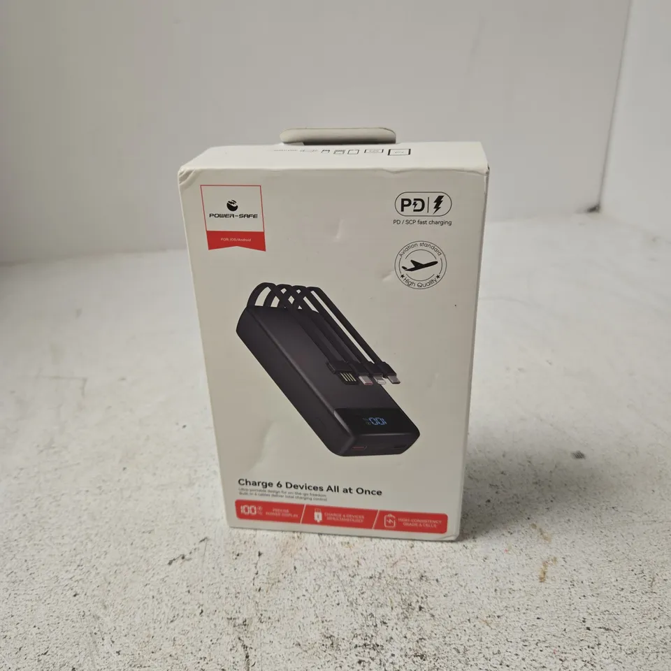 POWER SAFE USB CHARGING HUB - 6-PORT PD FAST CHARGE (BOXED)