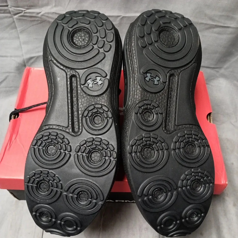 BOXED UNDER ARMOUR UA PHANTOM 4 RUNNING SHOES – BLACK, UK 9 (US 10, EUR 44)