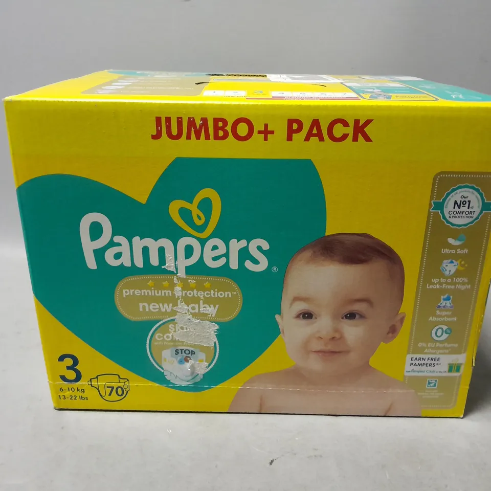 SEALED PAMPERS JUMBO + PACK NAPPIES 