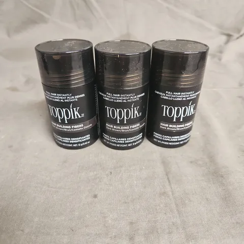 TOPPIK HAIR BUILDING FIBERS IN DARK BROWN 3X12G