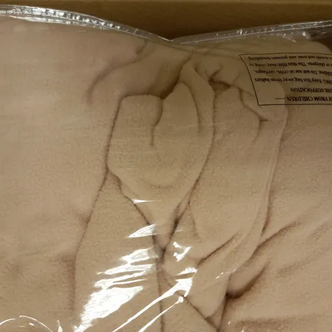 COZEE HOME SET OF TWO FLEECE DEEP FITTED SHEETS - DOUBLE, ROSE SMOKE 