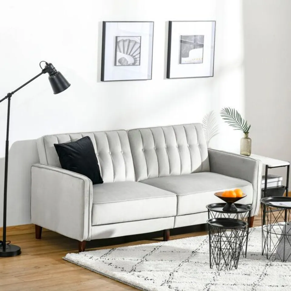 BOXED ISCHUA 189CM ROLL ARMS SOFA BED (2 BOXES)